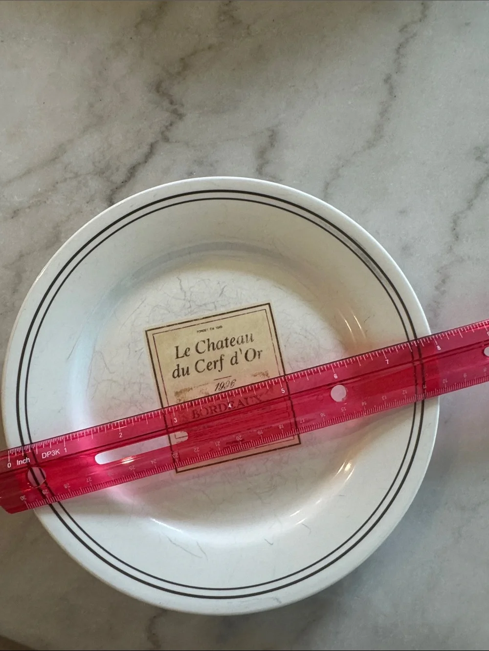 Restoration Hardware Vins de Grenoble French Cheese and Wine Plates Set of 4